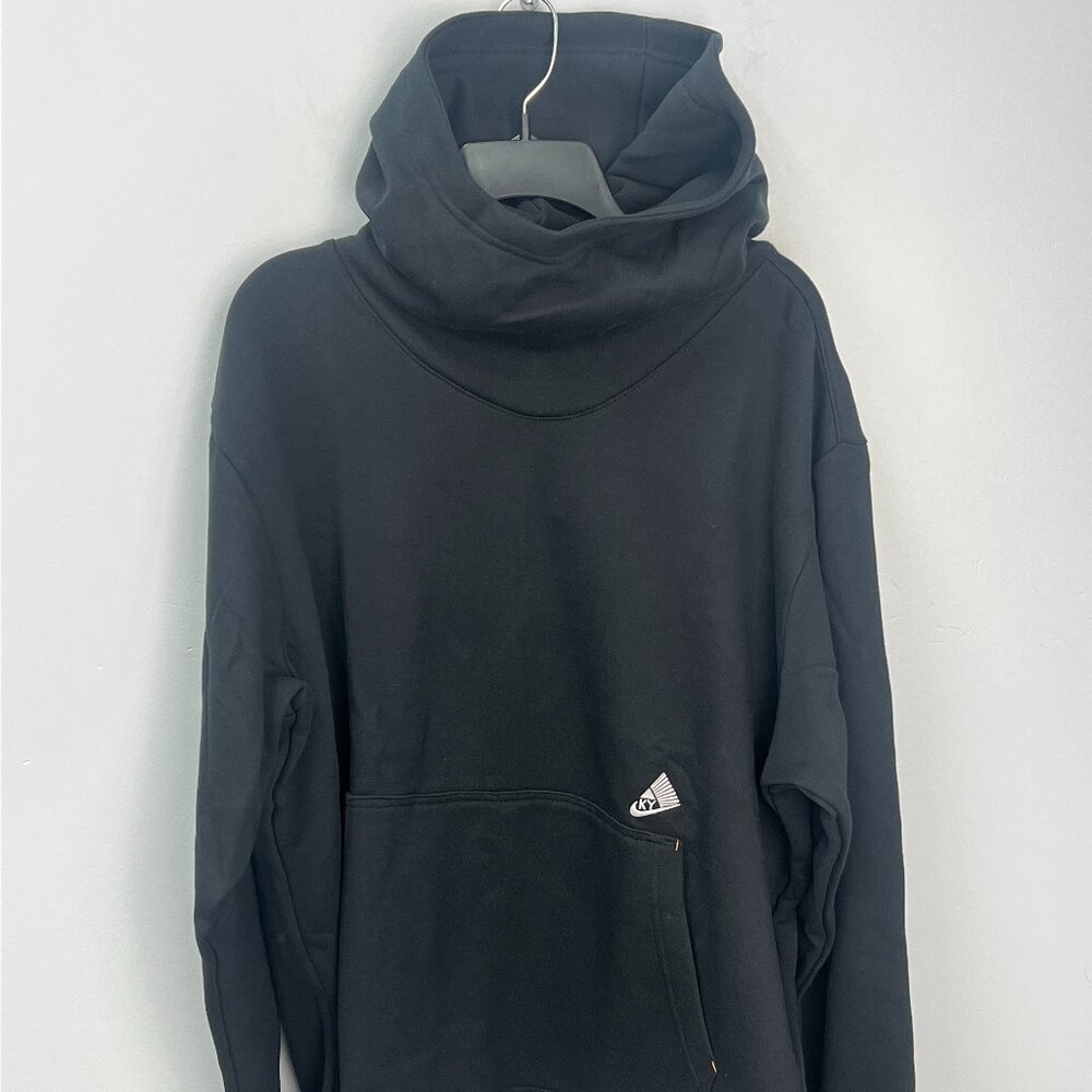 Nike Kyrie Basketball Pullover Oversized Black Hoodie DQ6111-010 Size Large Tall